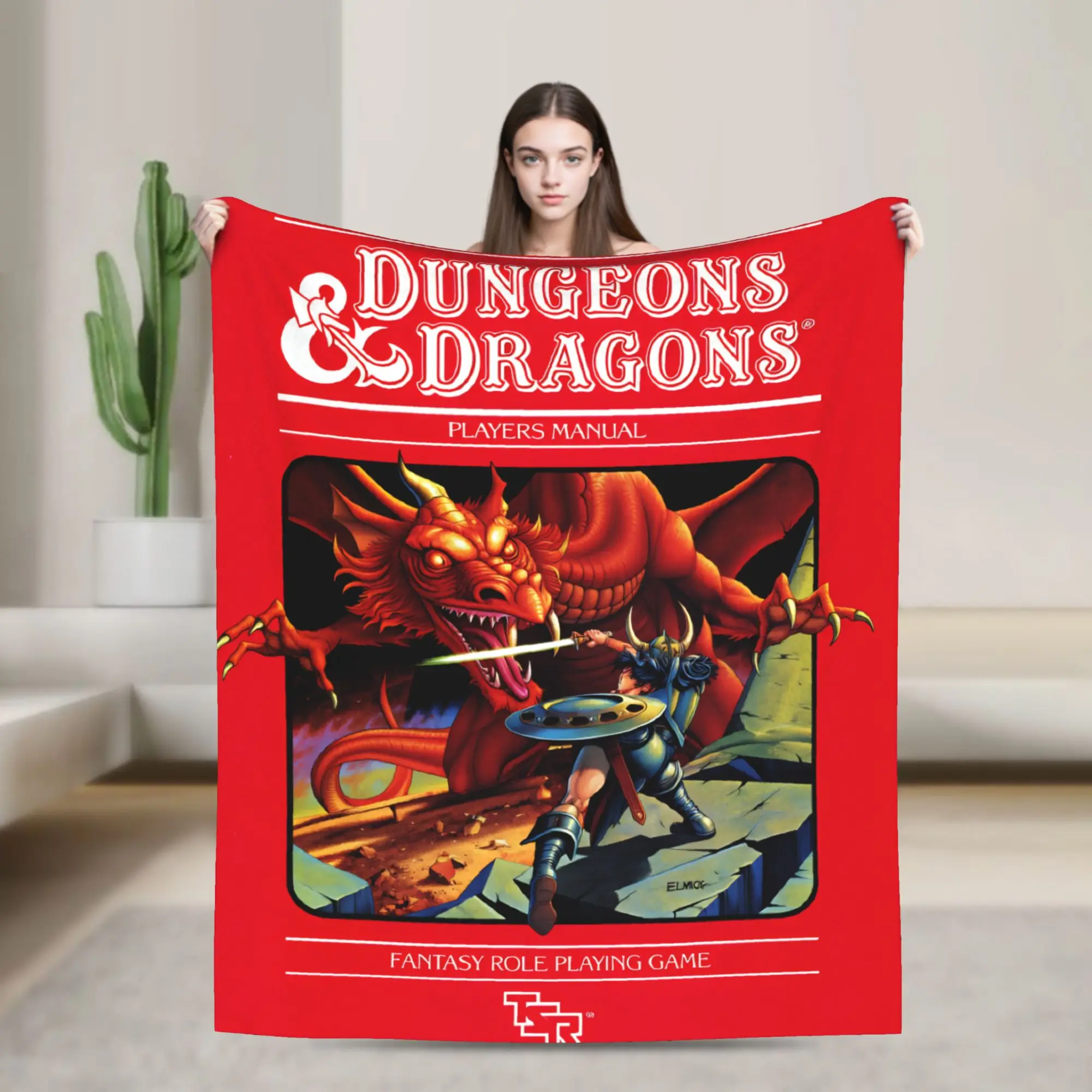 dungeons and dragons  Warm Soft Blankets  Students Plush Throw Blanket Print Couch Chair Flannel Bedspread Sofa Bed Cover