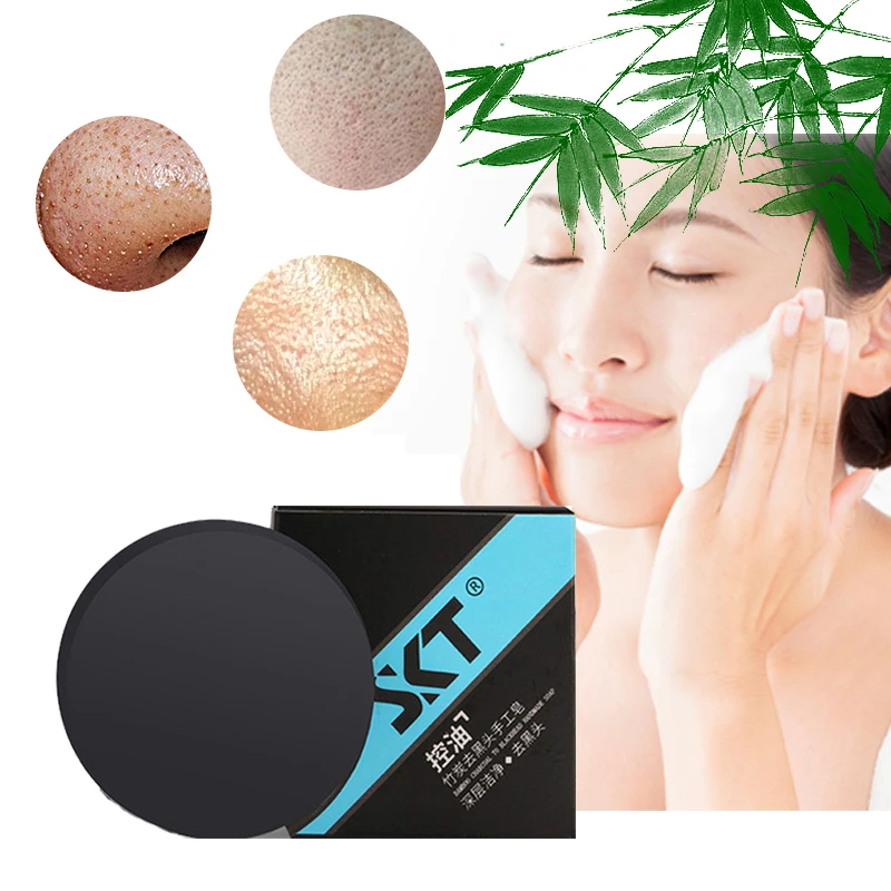 Activated Charcoal Handmade Soap Skin Care Deep Cleansing Blackhead Remover Acne Treatment Oil-control Face Hair Care Bath Soap