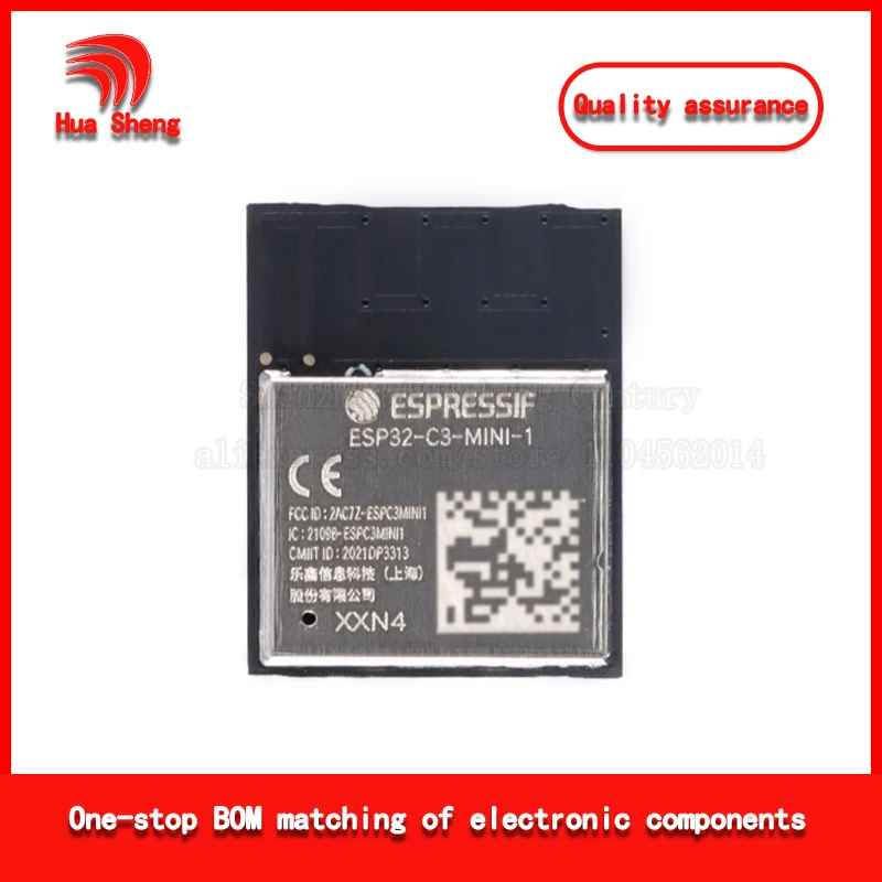 Brand New Original Esp32-C3-Mini-1-N4 2.4Ghz Wifi+Bluetooth Ble5.0 Wireless Module