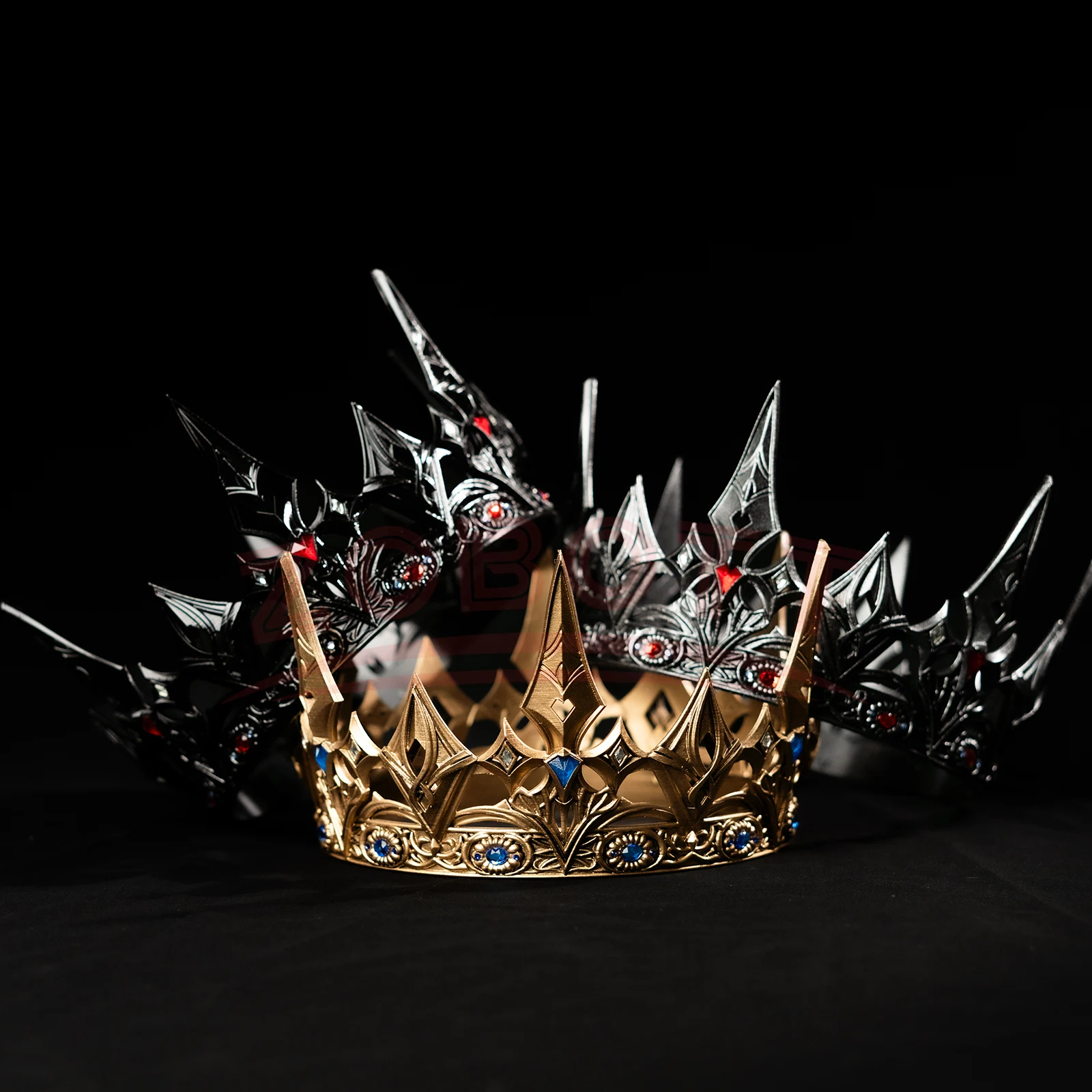 الحب والفضاء العميق Xavier شعر مستعار تأثيري طويل الكتاني الشعر الرمادي ملك الظلام الملك تاج كرنفال هالوين حفلة لعب الأدوار الدعائم #5