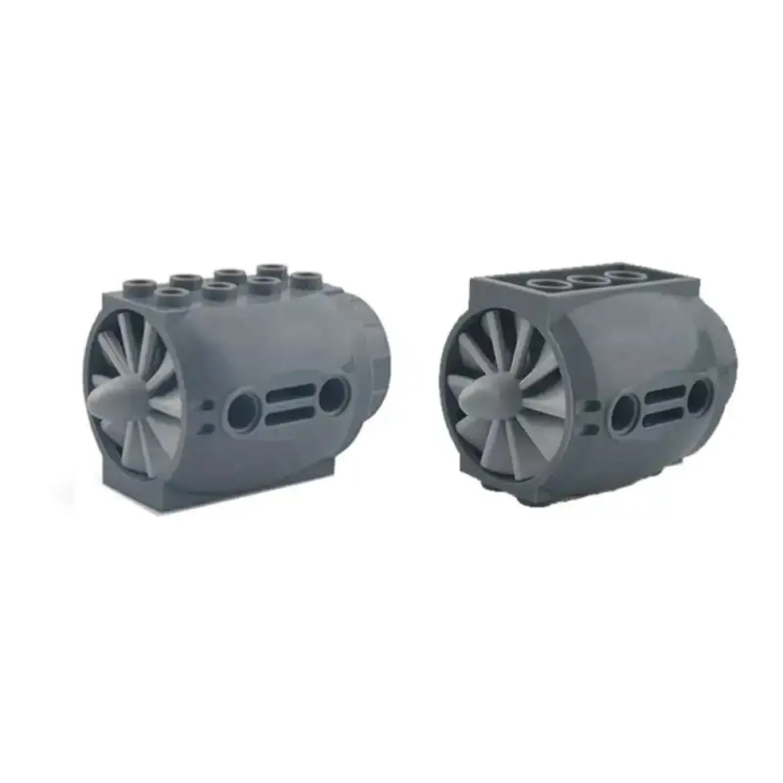 Kit de construction de maquettes de moteur d'avion à monter soi-même avec hélice rotative-120 blocs techniques (noir/gris)