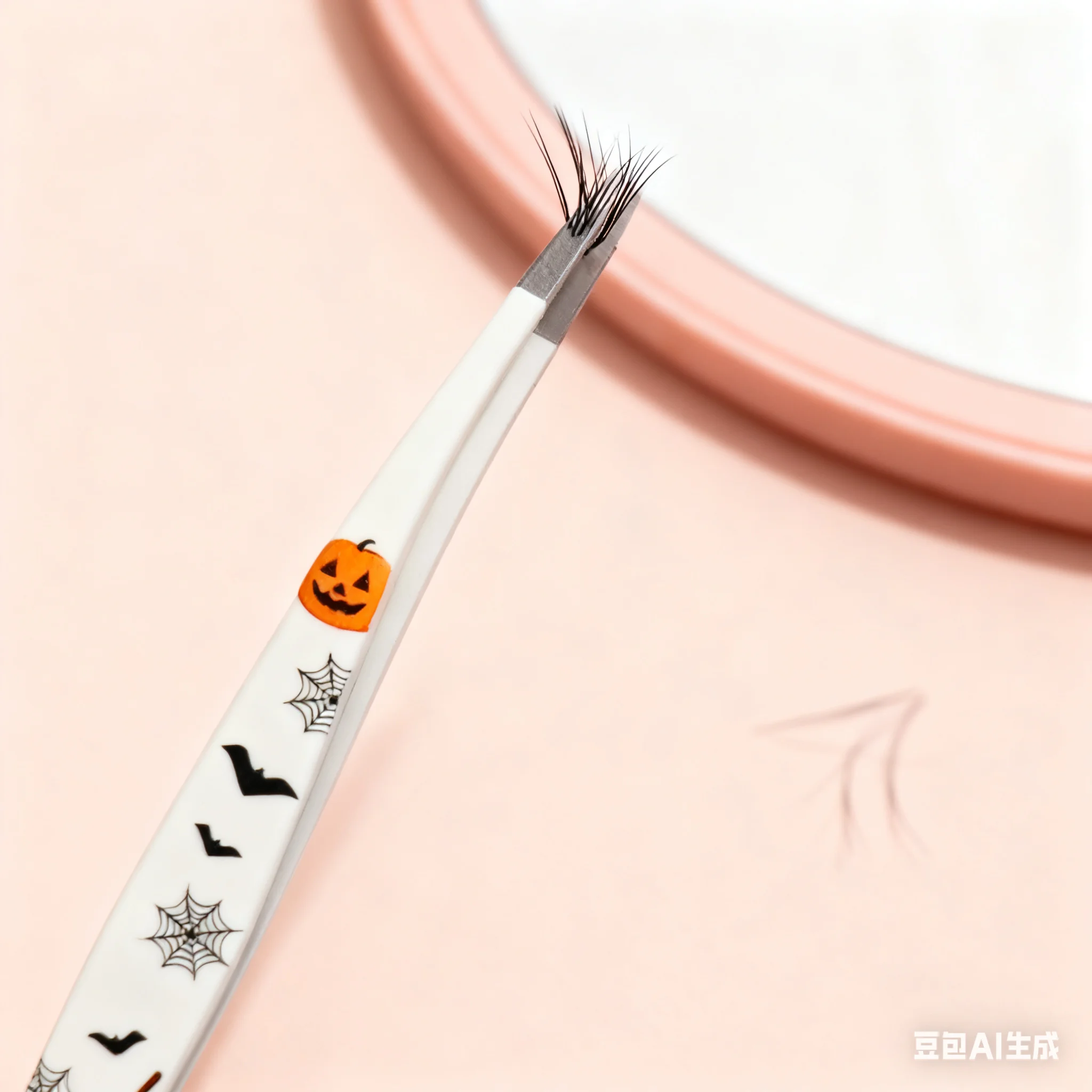Halloween Wimpern Pinzette Edelstahl Präzision Wimpern Pinzette Schönheit Werkzeuge Falsche Wimpern AIDS