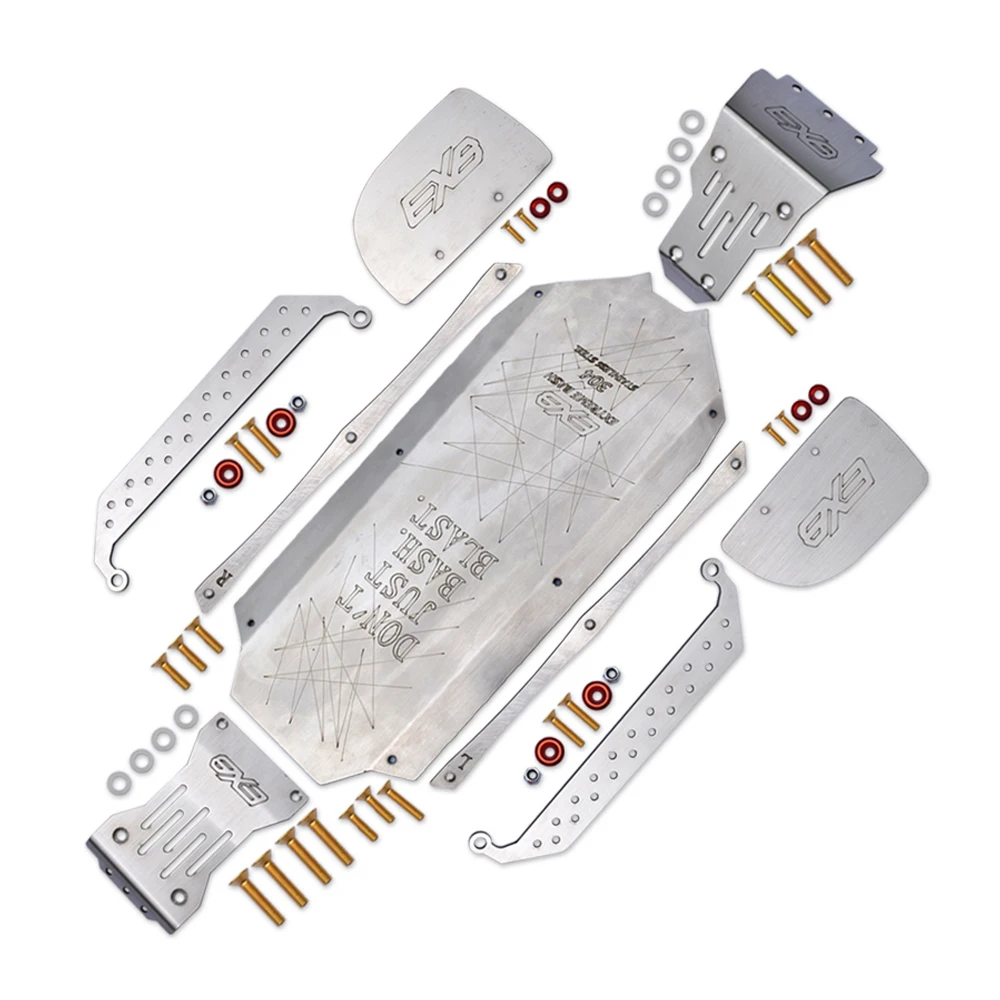 Gpm Metalen Roestvrij Stalen Chassis Armor Bodem Bescherming Plaat Voor Arrma 1/7 Fireteam 6S ARA7618 Rc Car Upgrade Onderdelen