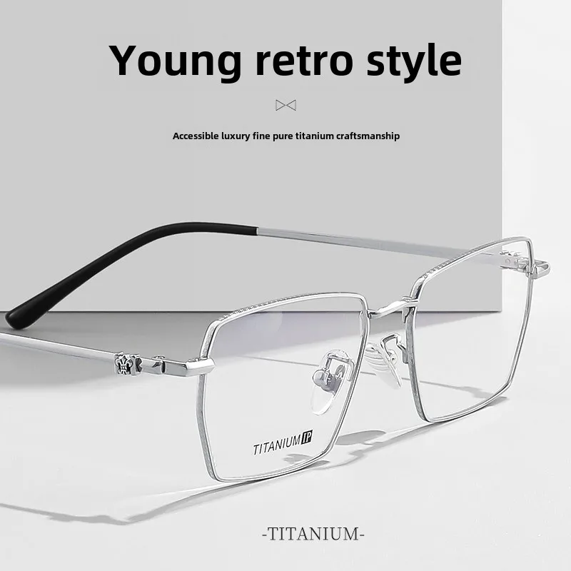 Svenpi Handsome Men's myopia glasses boxes88020new vintage glasses rim pure titanium Seiko spectacle frame wholesale