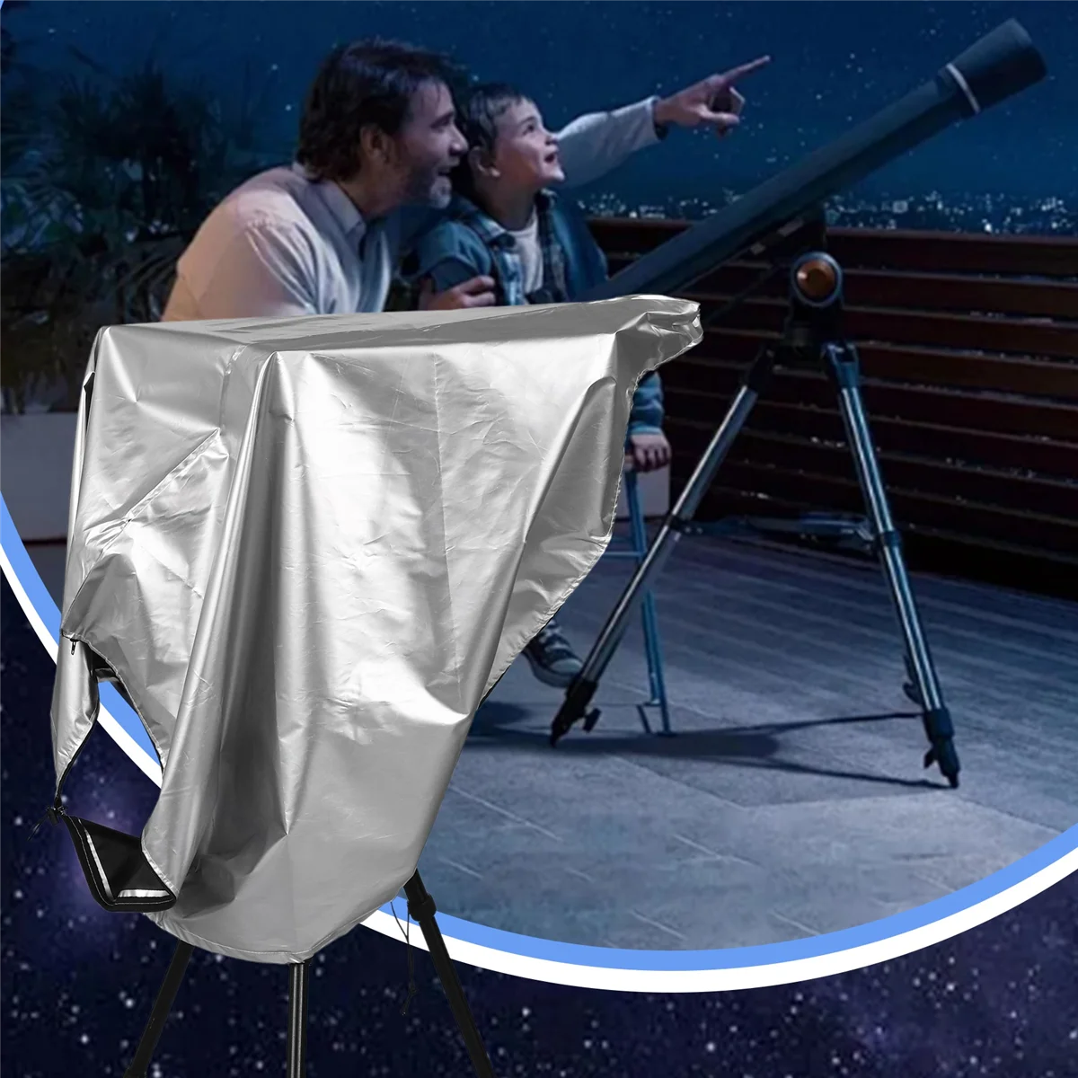 Telescopio astronómico Y67A, cubierta antipolvo, telescopio, protección solar para exteriores, capó de observación antiojamiento, daño ligero, Eclipse