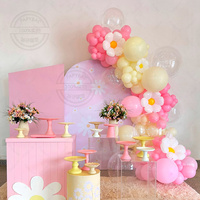 21Pcs Cute Pet Theme Matte Bear Series Love Heart Caramel Color Digital Colorful Happy Birthday Party Decoration Supplie Balloon