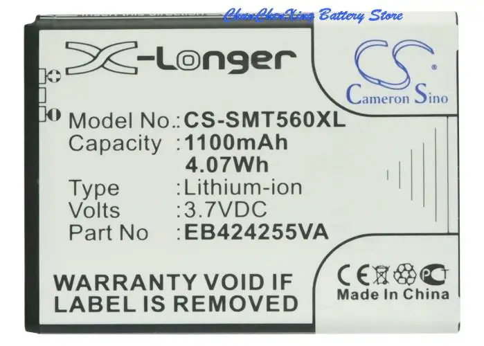 1100mAh battery EB424255VA, EB424255VU for Samsung C5530,S3350,S3850,S5220,S5222, T359,T369,T379,T479,T559,T669