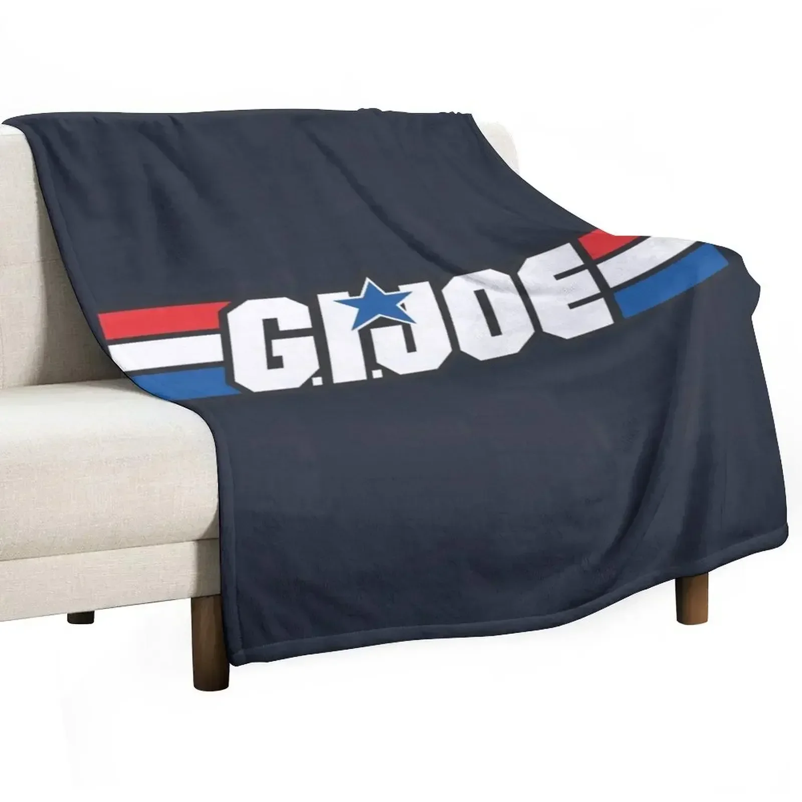 

Gi Joe Logo Design Throw Blanket Fuzzy Plush Throw Blanket for Sofa Chair