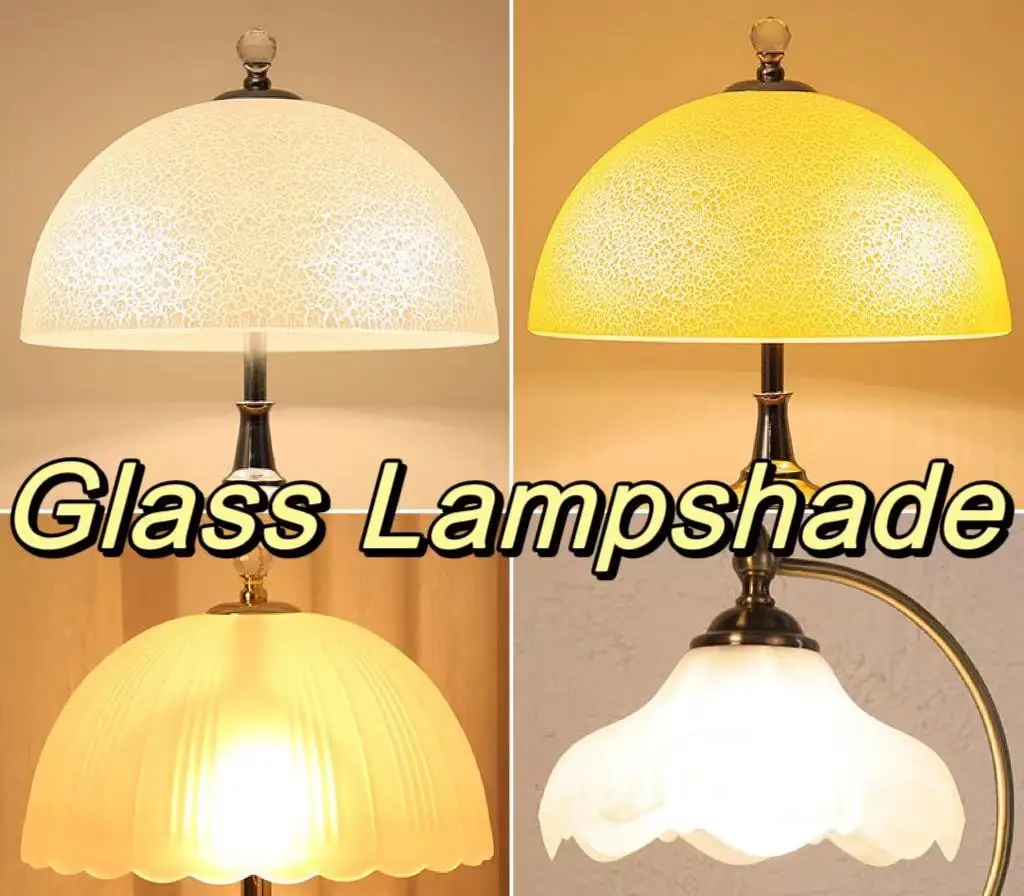 Glass Lamp Shade Replacement Frosted Lamp Cover Replacement Glass Lampshades for Desk Lamp Lights Bedroom Living Study Room