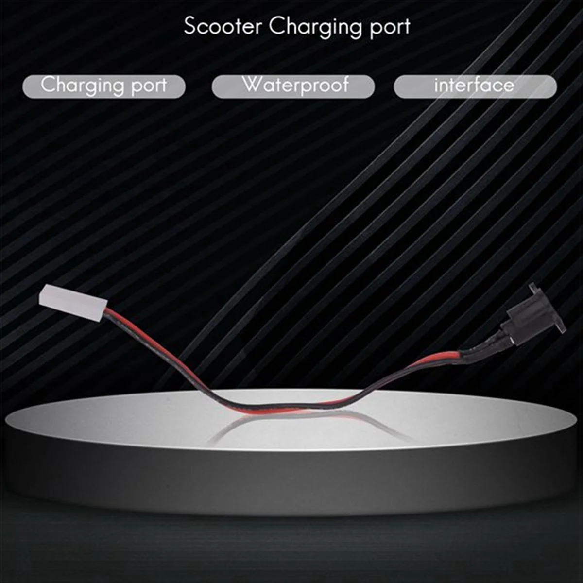 

10pcs for Xiaomi Mijia M365 Electric Scooter Charging Hole Cover with Charging Cable Charging Port Waterproof Cover-A51K