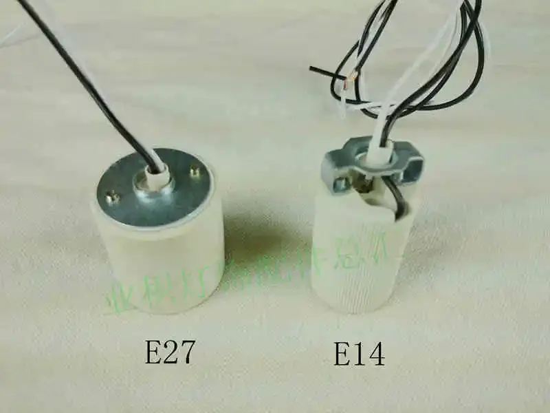 E14-Lampe en céramique à monter soi-même, accessoires d'éclairage