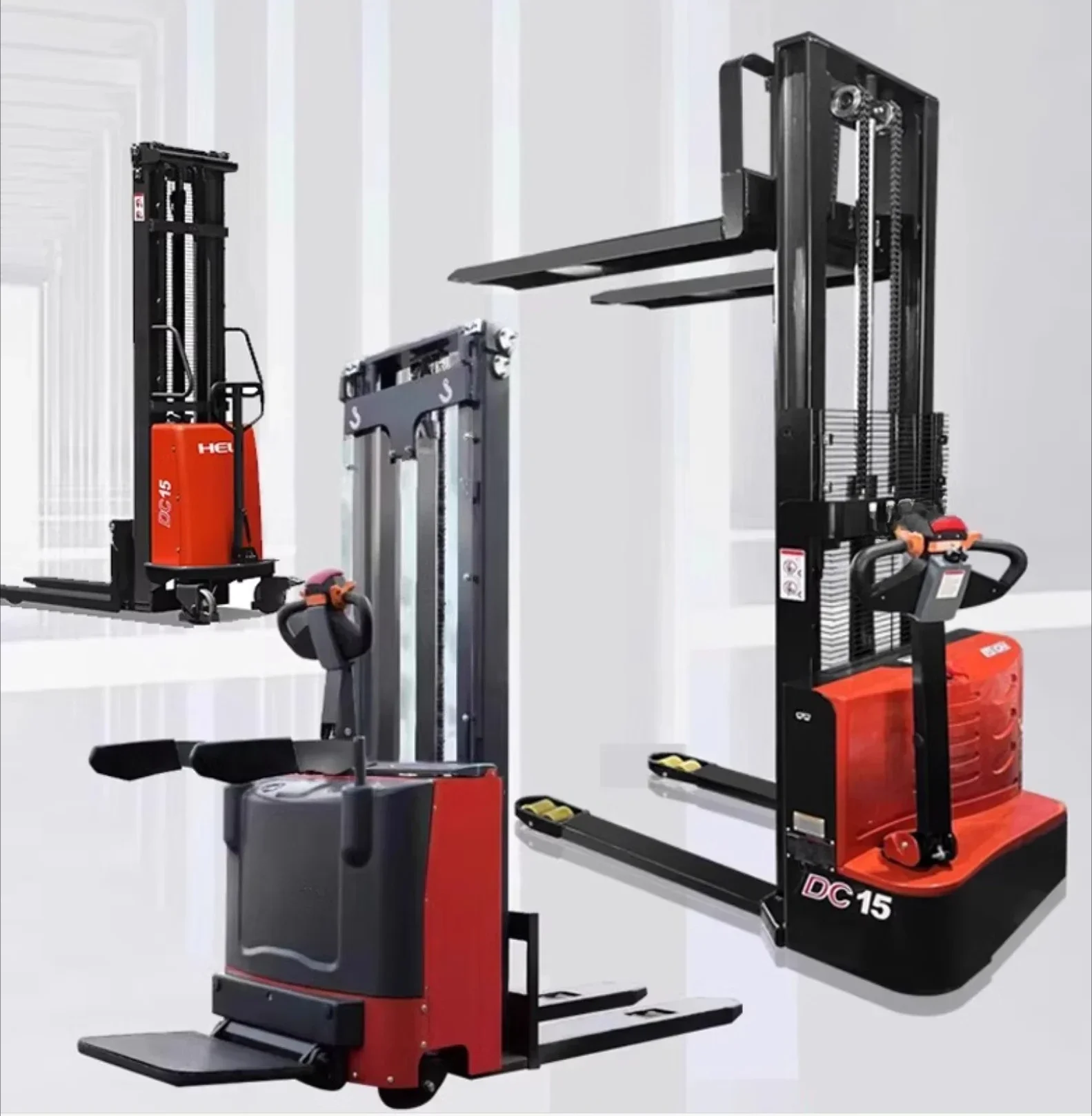 Good It1.6 Tons All-electric Walking Warehouse Pallet Stacker Battery Power Small Electric Forklift 2 Tons Farm Loading Capacity