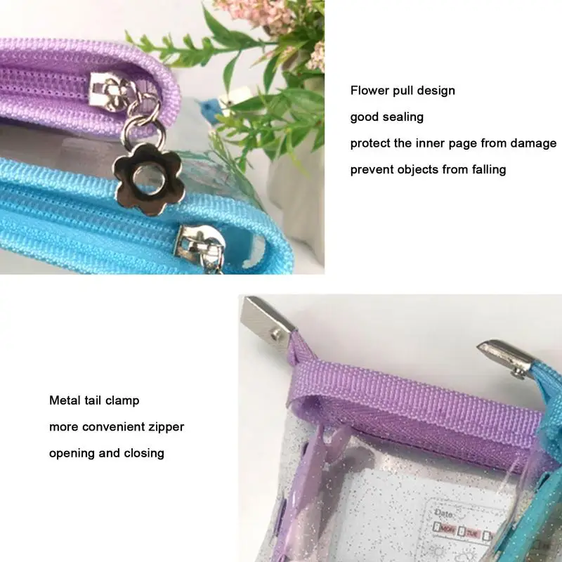 6 Ring Binder Cover Soft Refillable Paper Binder Notebook Cover Case Refillable For Diary Office Home School