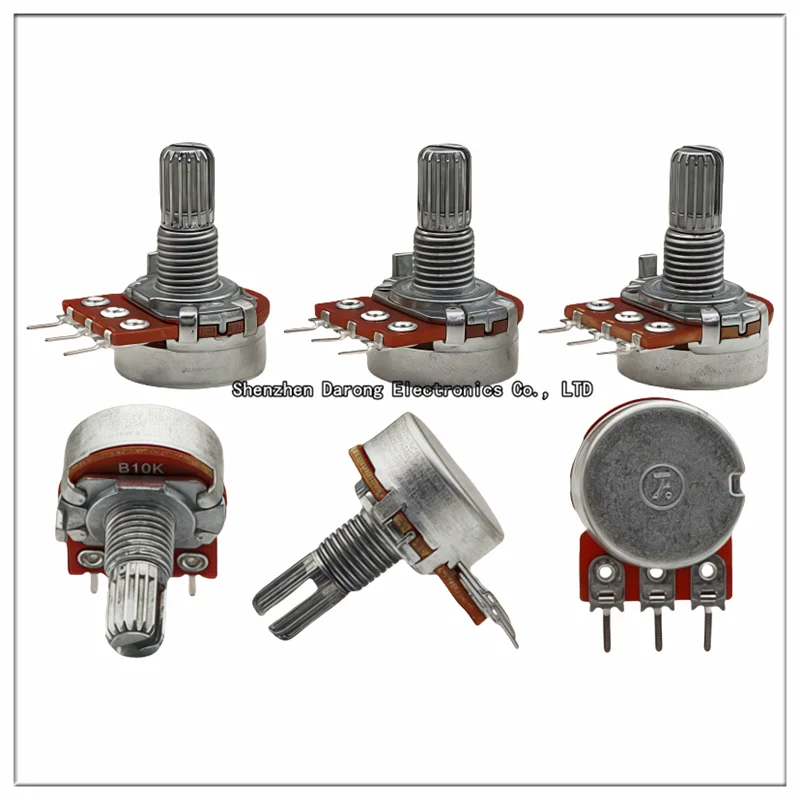 2PCS Taiwan-made Puyao 148 series single gang potentiometer A10K/B1K/B5K/B10K/B20K/B50K/B100K/B500K, 15mm flower stem