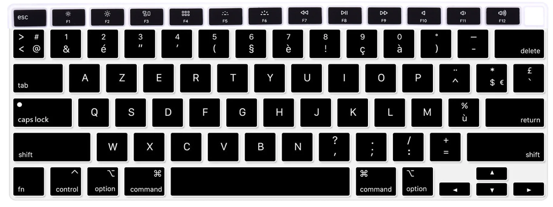 French France Language Silicone Keyboard Skin Cover Protector for MacBook Air 13 inch 2020  A2179 A2337 for Macbook air M1 Chip