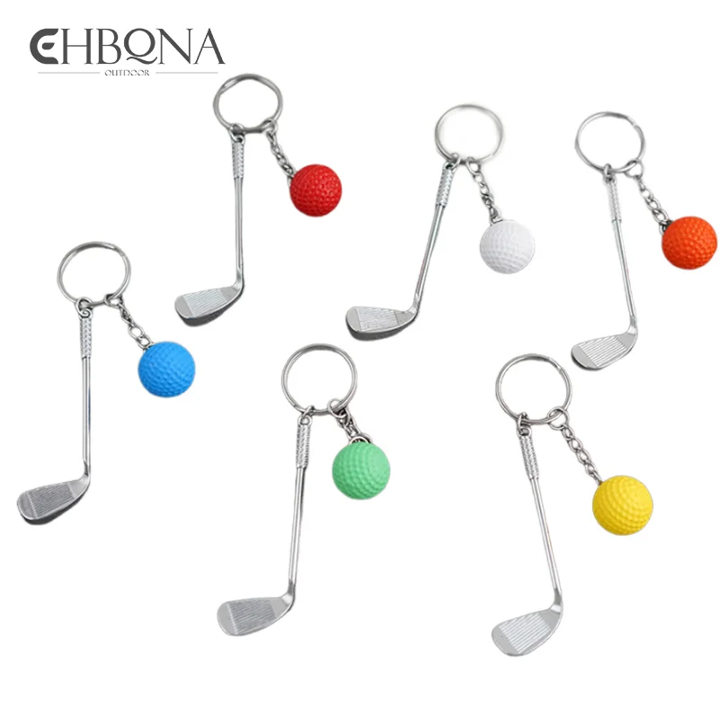 Golf Ball Key Chain Top Grade Metal Keychain Car Key Chain Key Ring Sporting Goods Sports Gift For Souvenir Ball Key Ring