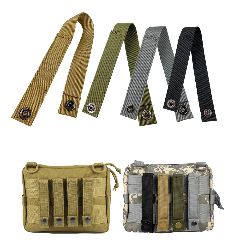 

Tactical Quick Attach Molle Webbing Strap Nylon EDC Outdoor Hiking Climbing Hunting Bags Backpack Pouch Fixing Belt Snap Straps