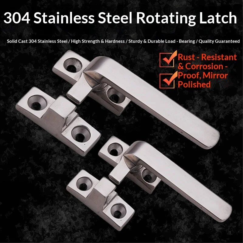 Stainless Steel Compression Handle Lock for Kitchen Cabinet Wardrobe Sliding Door Hardware Anti Rust