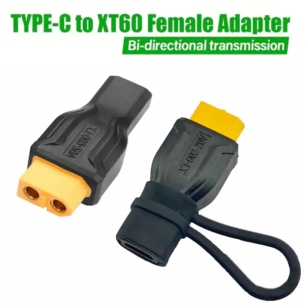 USB C Type C To XT60 Female Adapter 100W 20V/5A Charging Connector for Toolkitrc Model Energy Storage Outdoor Power