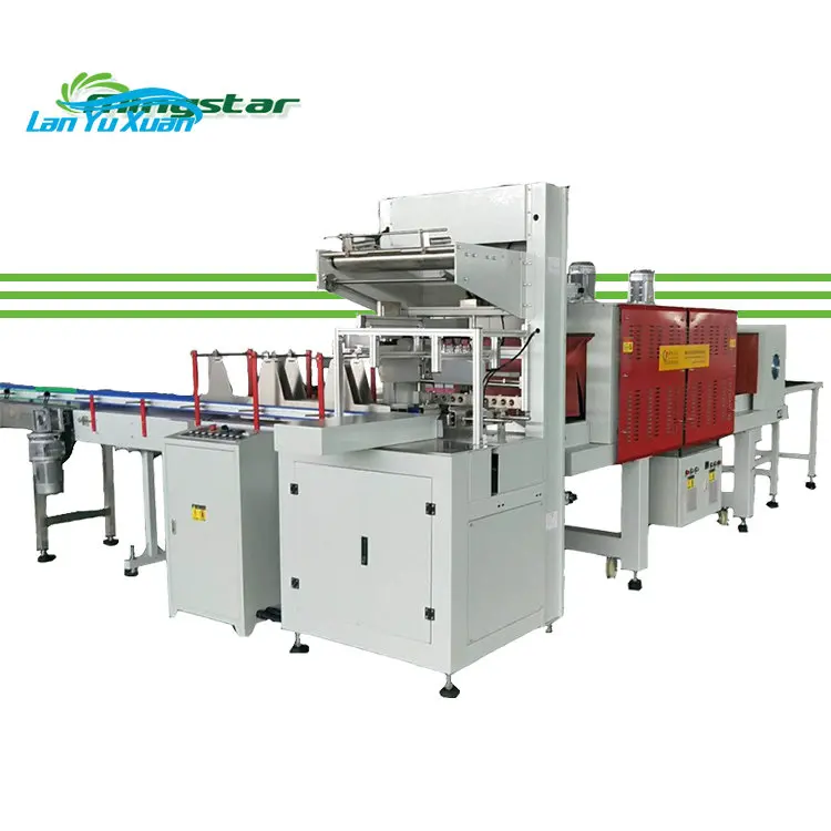 Automatic Film Shrink Packing Sleeve Shrink Wrapping Packaging Machine with Shrink Tunnel