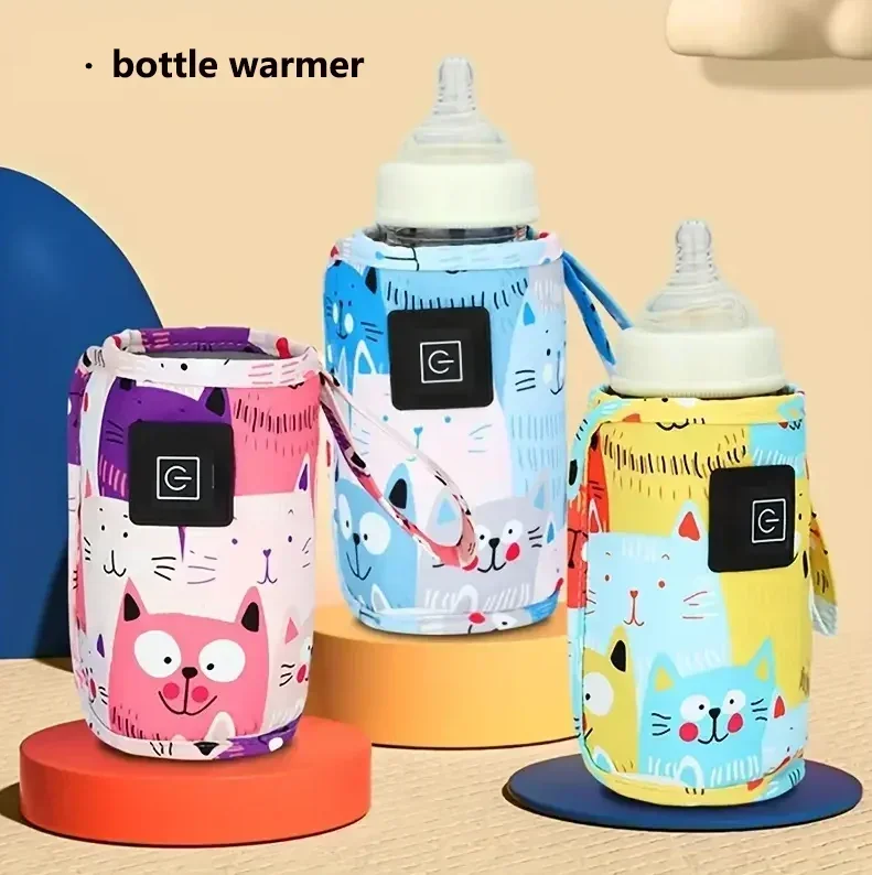vvocciTravel baby stroller USB milk water insulation bag portable universal constant temperature bottle feeding insulation cover