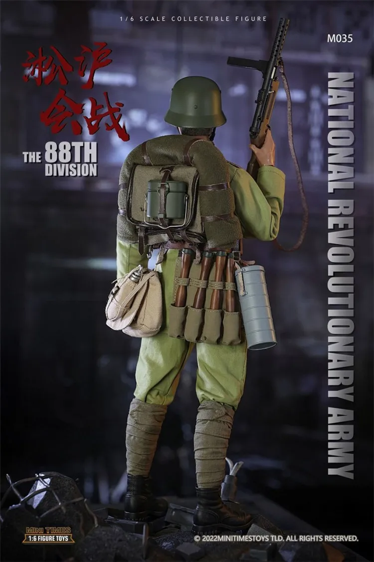 Mini Times Toys M035 1/6, ejército revolucionario nacional, colección de guerra militar de la 88a División, modelo de soldado, figura de acción de 12"