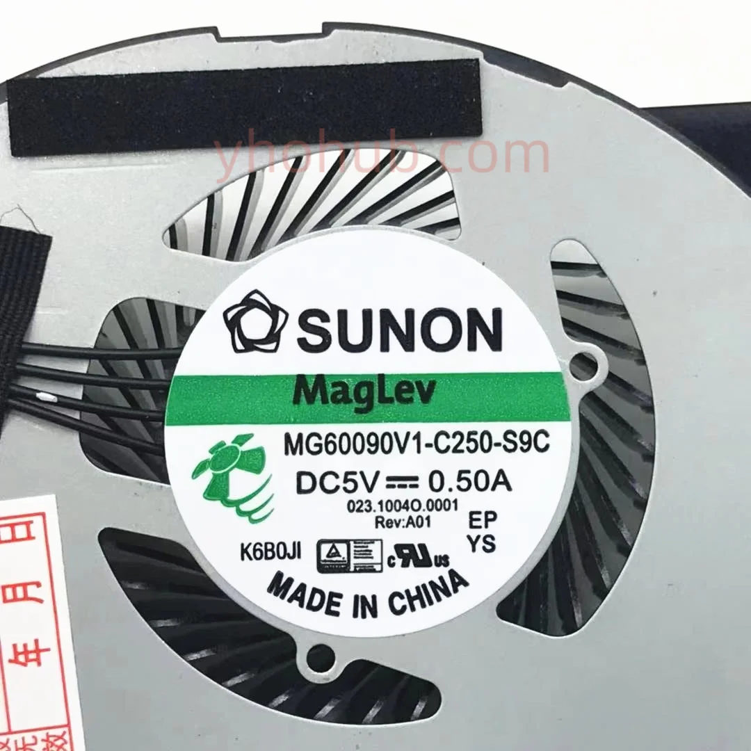 SUNON MG60090V1-C250-S9C MG60090V1-C251-S9A DC 5V 4-Wire wentylator chłodzący serwer