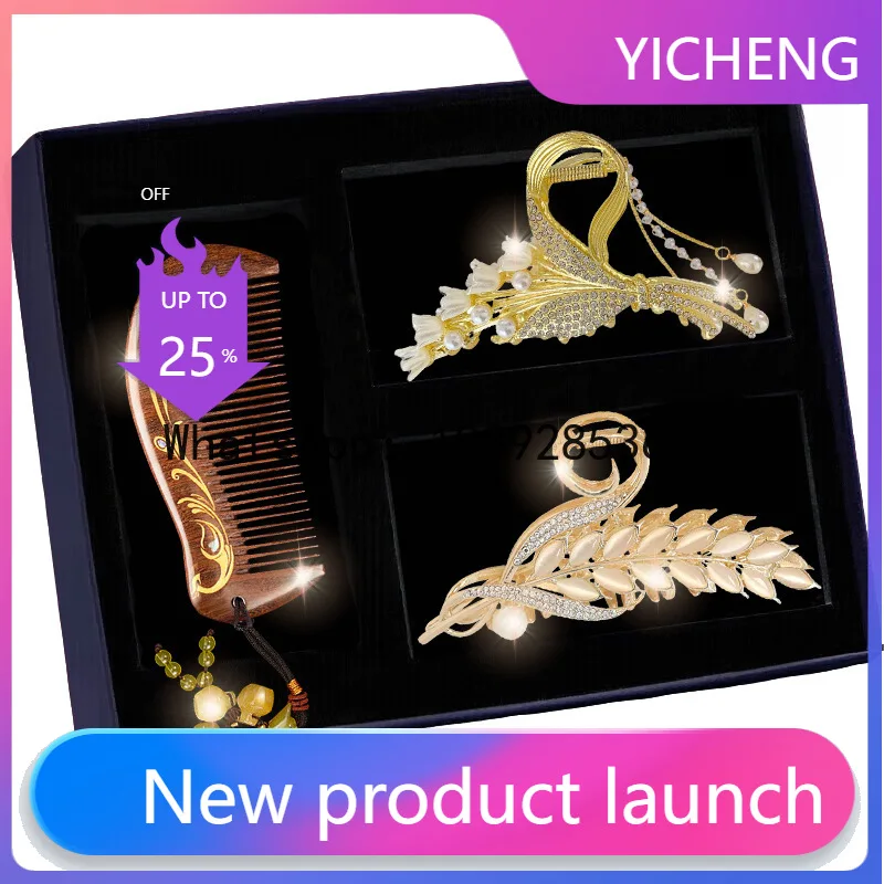 

FS Bow Hairpin Premium Sense Delicate Back Head Coil Hair Grab Pin Birthday Valentine's Day Gift