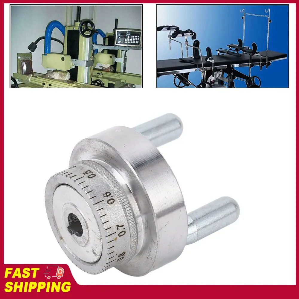 

Mini Lathe Hand Wheel with Handle Crank Aluminum Alloy 50mm 2in 0‑1mm Scale Size Mini Lathe Hand Wheel with Handle