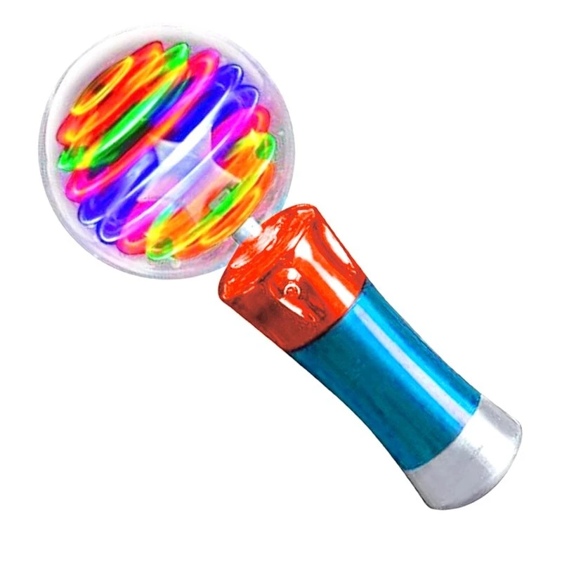 ABOU-Spinning Light Up Toy Wand - Magic Ball With LED Lights, Sensory Spinner For Kids, Party Favors & Classroom Prizes