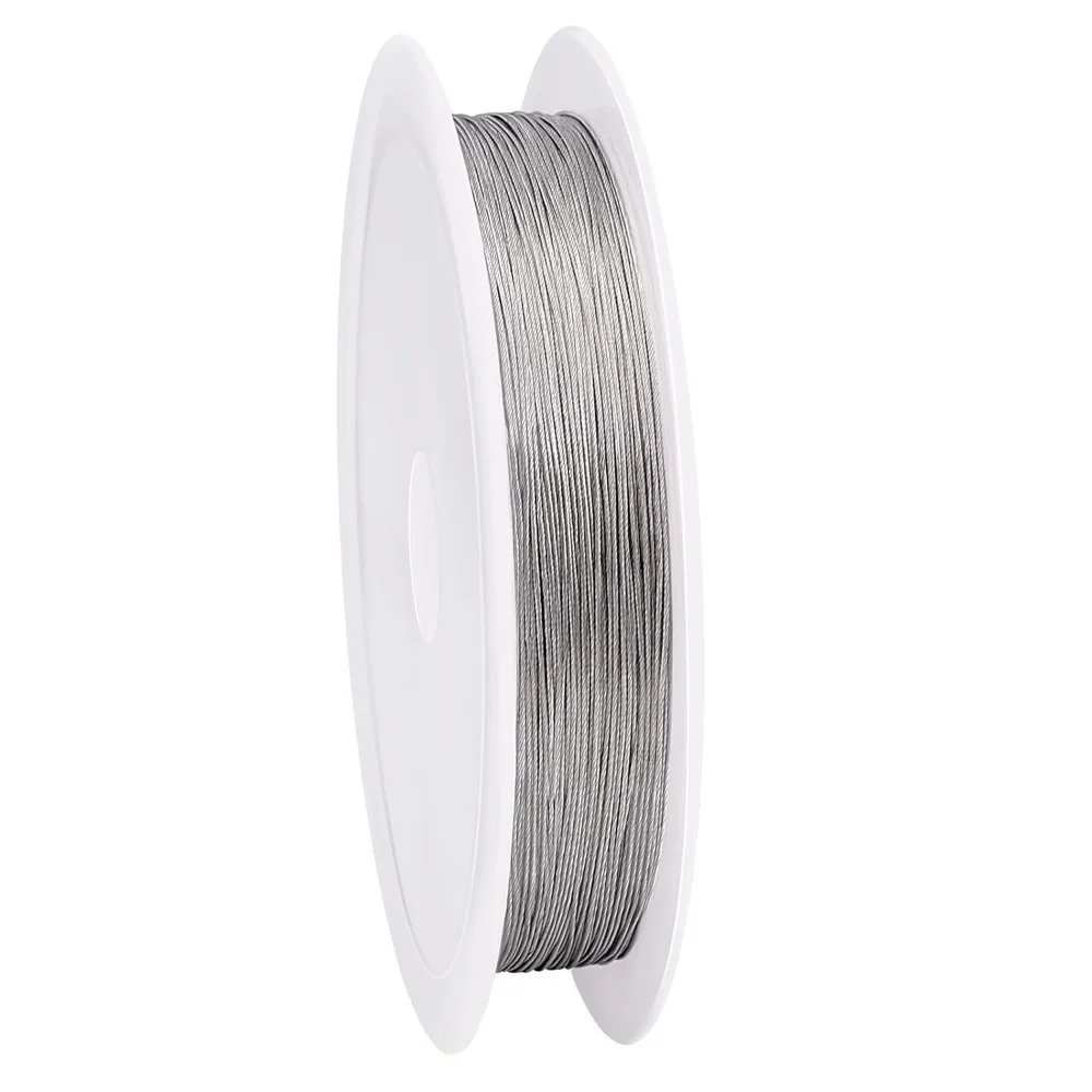 

65.6 FT 304 Stainless Steel Wire 0.018 inch Bead String Wire 19 Strands Beading Wire Craft Wire Metal Jewelry Wire for Necklace