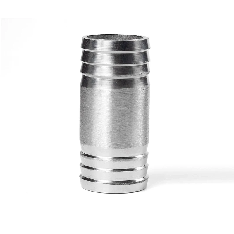 6 8 10 13 14 18 21 2225 mm Schlauchtülle gerade durch Zweiwege-Rohrverschraubungen aus Edelstahl 304, Verbindungslänge 50 mm, 55 mm, 60 mm, 65 mm – Detail 3