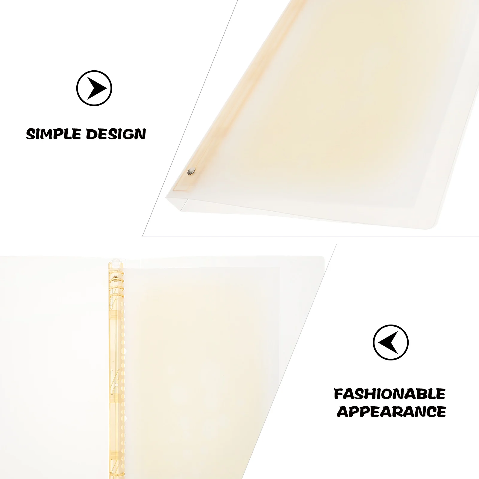 

Premium A4 Notepad Binder Cover Shell Protector Loose Leaf Document Dust Proof Easy Clean Long Lasting Conference