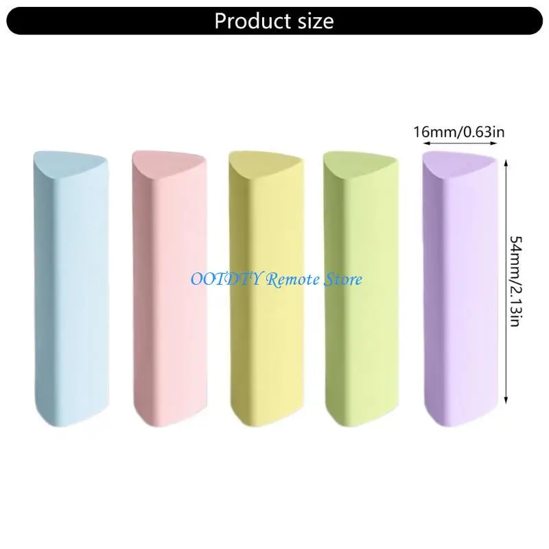 DXAB 5 PCS/SET Triángulos Eraser borradores lápic
