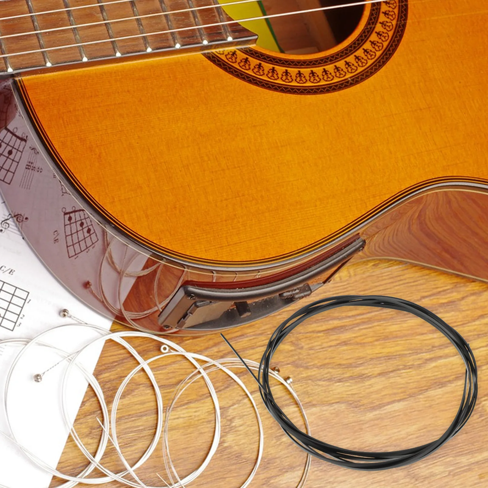 

8pcs Guitar Trim Binding Edging Strips Black ABS 1700x2x08mm Purfling Inlay Decoration Acoustic Classical Parts Accessories