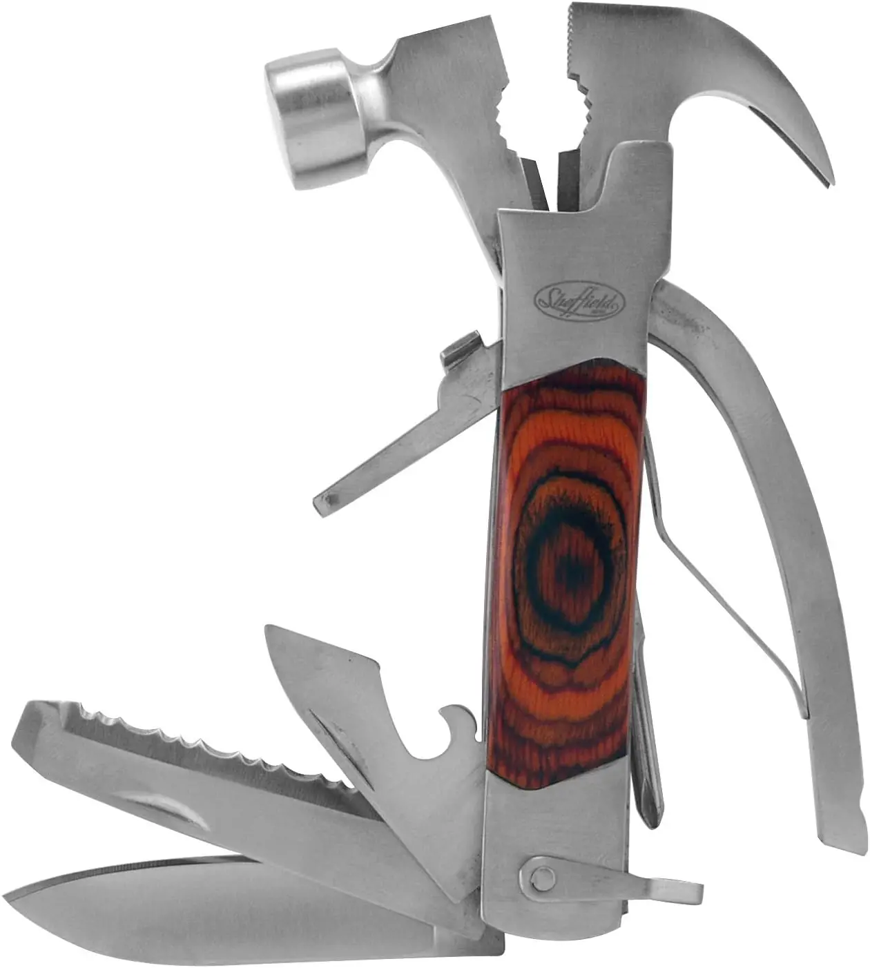 

14-in-1 Hammer Multi Tool, Gifts for Men, Dad, Camping & Work, Pliers, Knife & More