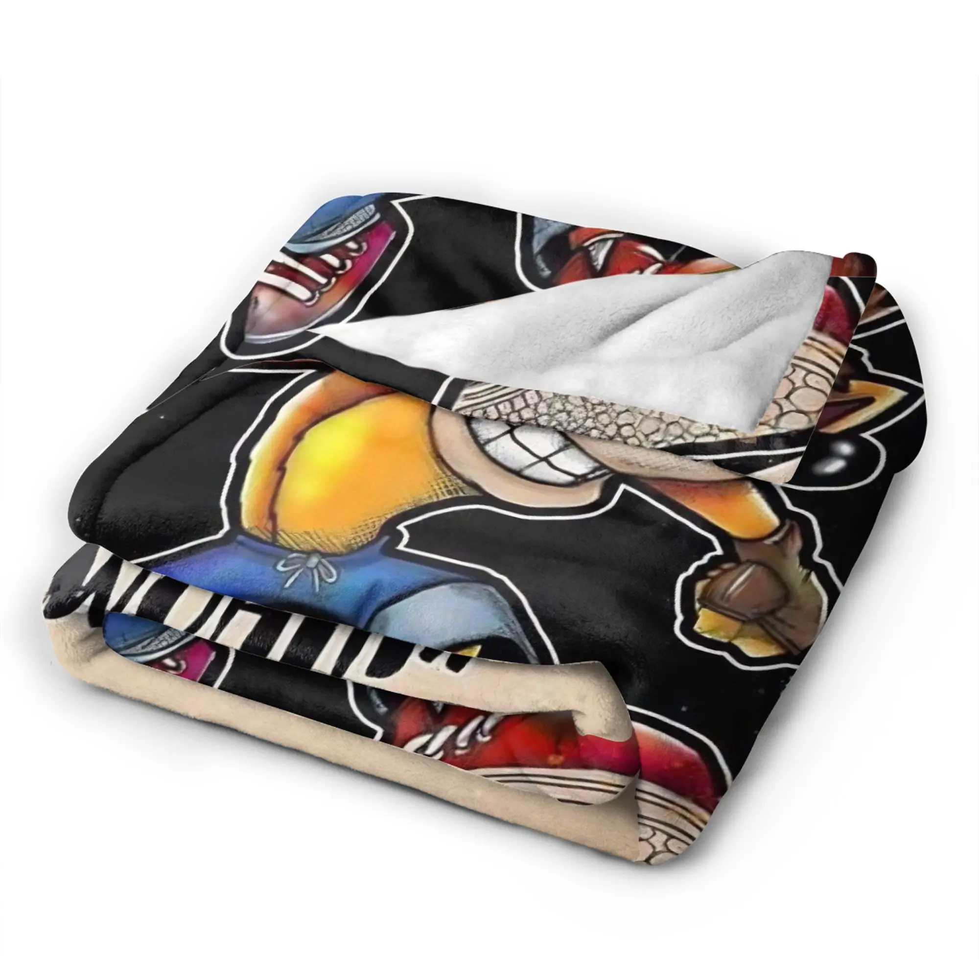 C-Crash B-Bandicoot Blanket  Warm Soft Graphic Plush Bedding Throws For Girls Boys Home Decor Flannel Bedspread Bed Cover