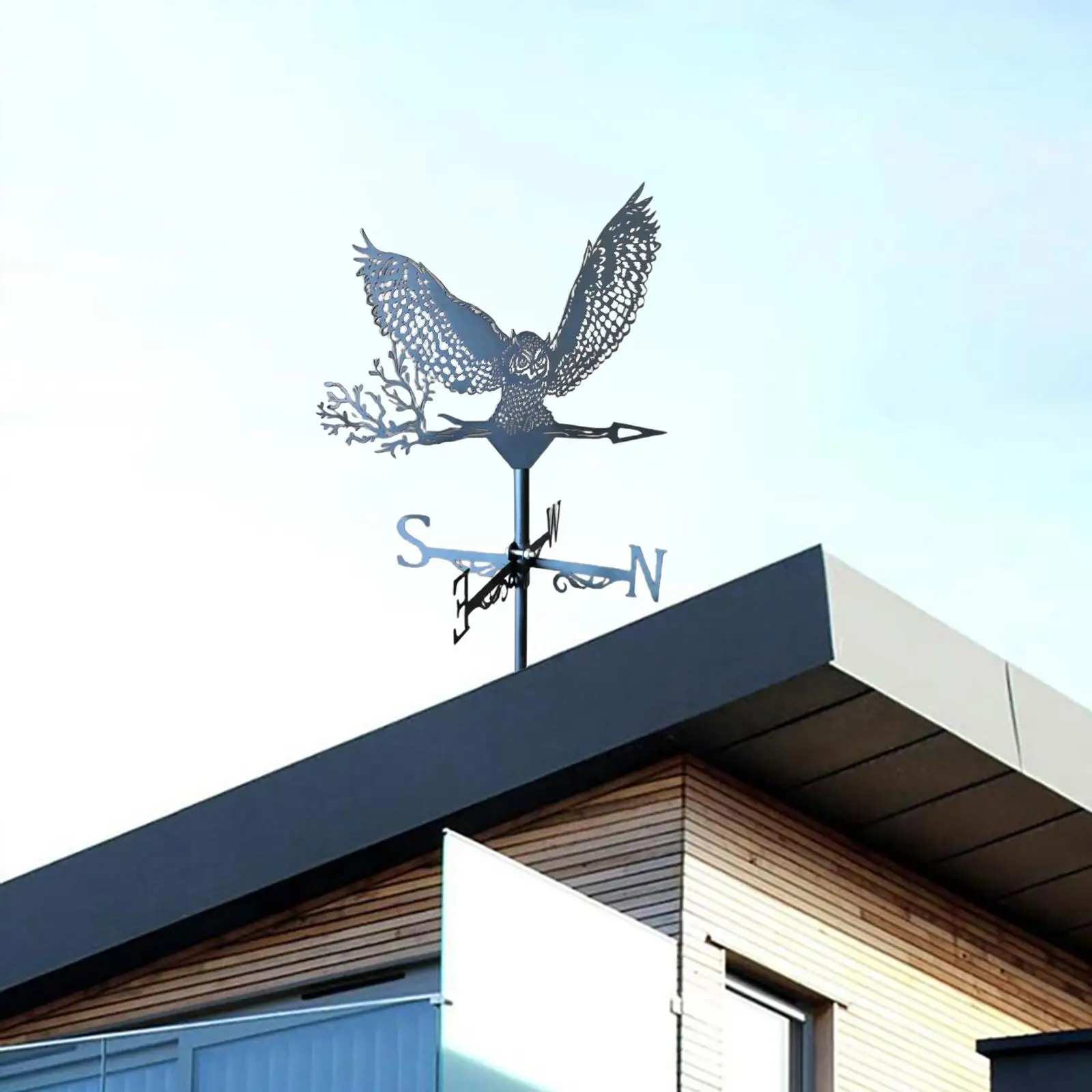 

Iron Craft Animal Windmills Weathervane Wind Indicator Ornament Roof Mount Weather Vane Farm Scene Garden Stake Art