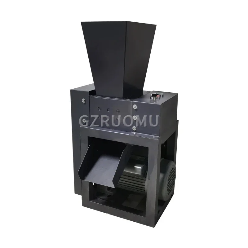 S100A/B Plastic Shredding Machine Miniature Industrial Scrap Crusher 10KG/H Bottle Crushing PVC Dual Axis Mute Shredder 3/5MM