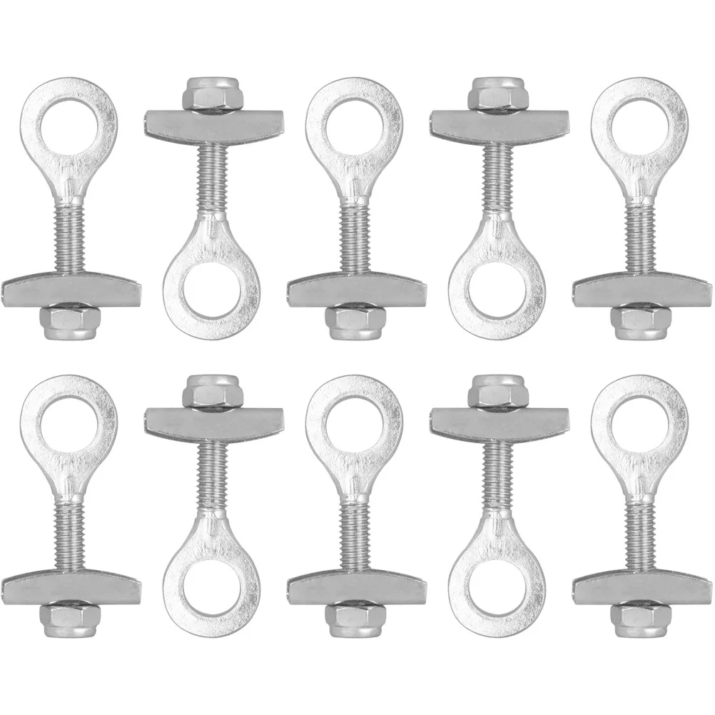 10 قطع من شداد سلسلة الدراجة القابل للتعديل، أداة ضبط سلسلة شديدة التحمل لملحقات ركوب الدراجات الثابتة والتنقل