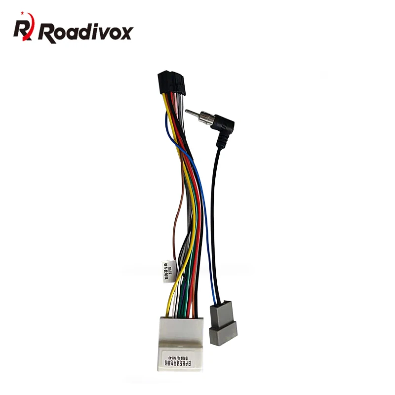 Roadivox 16Pin Car Head Unit Wire Harness Adapter Car Stereo Radio Power Connector For Nissan OEM Car Radio Harness