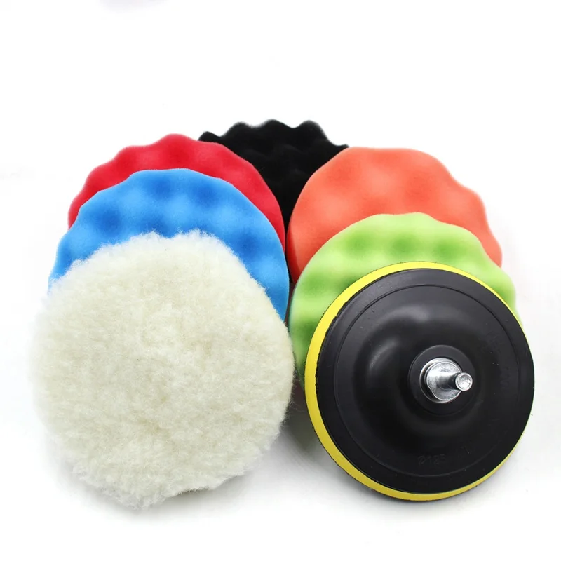 3/5/6/7 Inch Car Polishing Kit Polish Pad Car Polish Buffing Pad Abrasive Disc Sponge Foam Pads Polisher For Headlight Refurbish