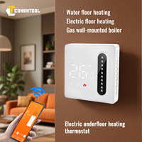 CONENTOOL 16A WiFi Smart Thermostat Electric Floor Heating for Google Home Tuya Touch Button Programmable Temperature Controller
