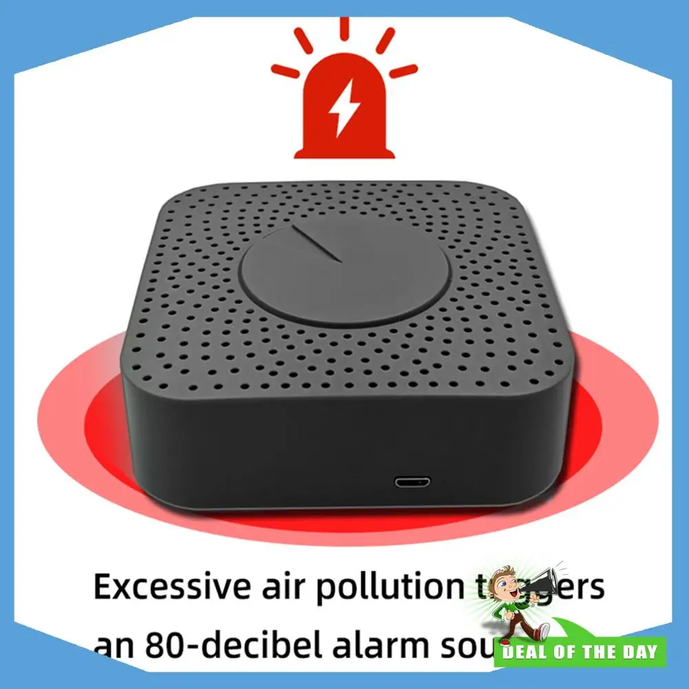 24-Hour Delivery Tuya Zigbee Smart Air Quality Monitor CO2 Meter Carbon Dioxide Detector Voc Formaldehyde Auto Alarm