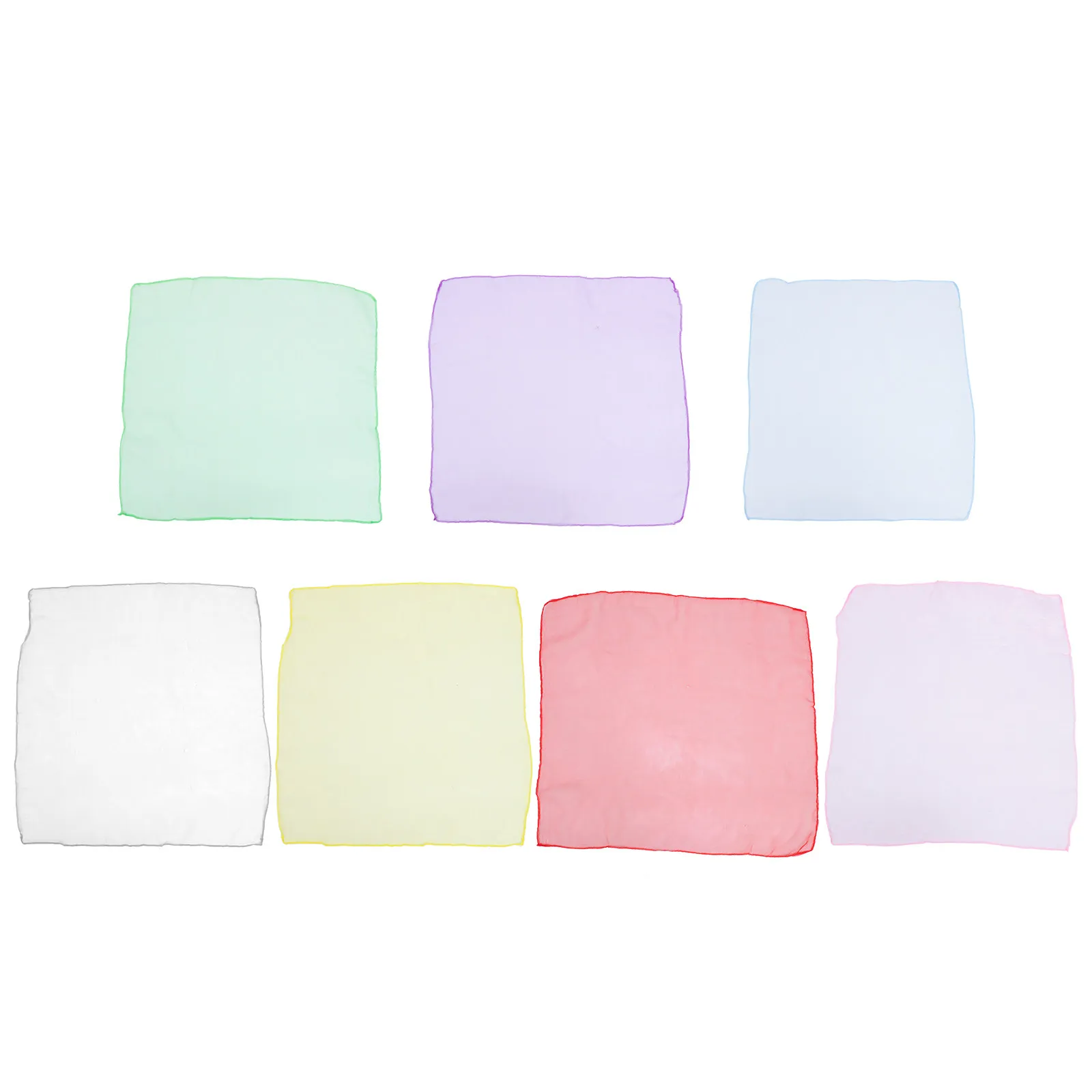 7Pcs Summer Silk Scarves Women Face Scarf Masks Sun Protection Lightweight Breathable Gauze Scarves for Travel Vacation Dating