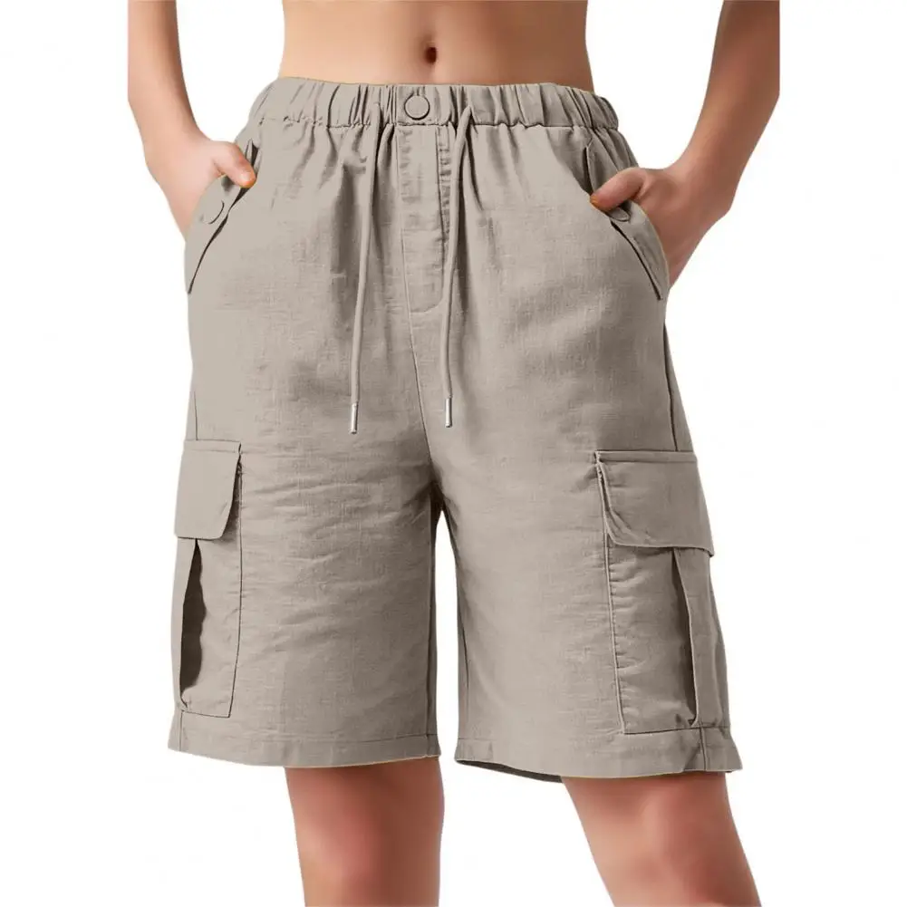

Women's Lightweight Cargo Shorts Athletic Shorts Camping Travel Golf Zipper Pockets Shorts Deep Pockets Multi-pocket Short Pants