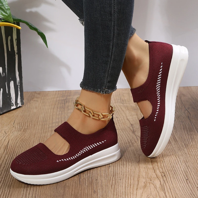 

2023 Summer Fashion Women Flat Platform Shoes Breathable Mesh Casual Shoes Moccasin Zapatos Mujer Ladies Boat Shoes Sneakers New