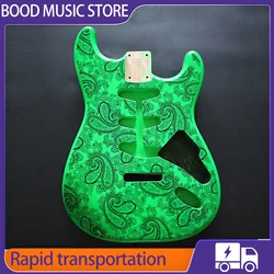 Green Amoeba Paisley FD St 2 Alder Guitar Body High-end Guitar Body Guitar components and accessories