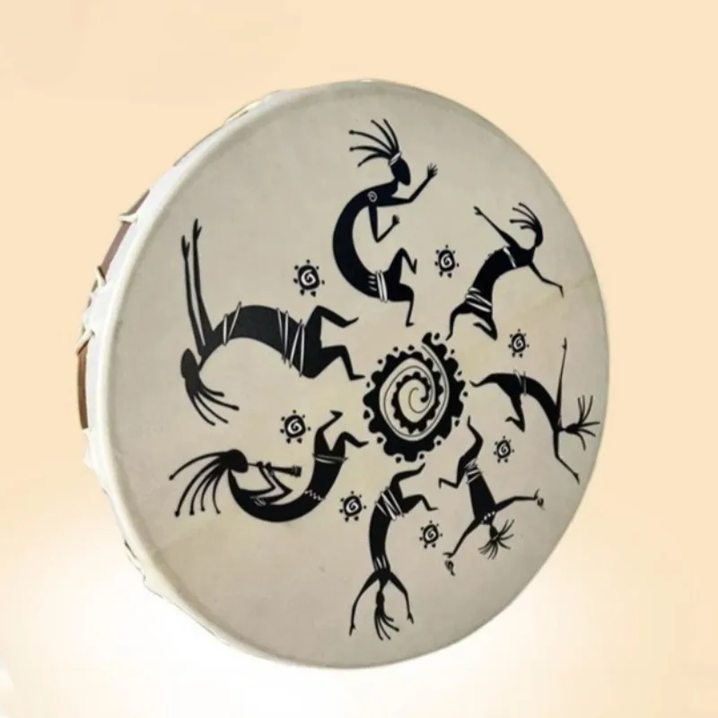 

Барабан из овчины для взрослых, профессиональный шаманский барабан, йога, звуковое исцеление, бубен, ручные портативные детские ударные инструменты