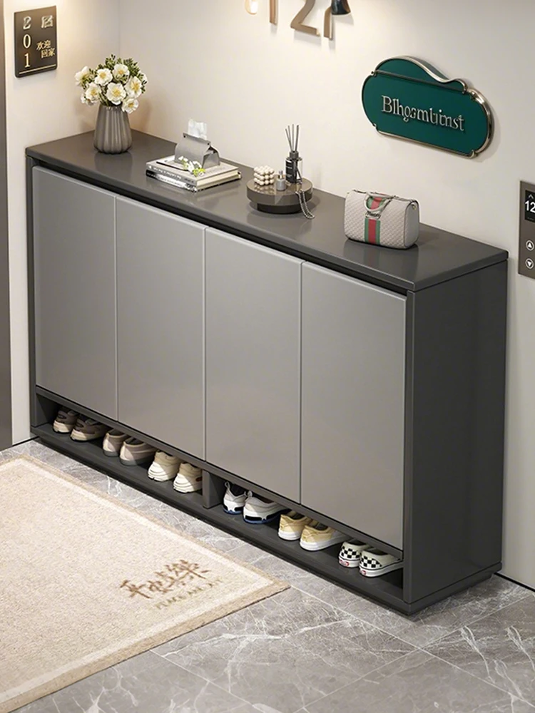 

Шкаф для обуви, бытовой вход, внешний коридор, лифт, входной коридор, большая вместительная дверь для хранения, новинка 2025 года, обувь из цельного дерева